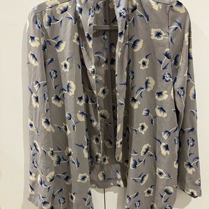 Lush | Open Floral Kimono Blazer | Size Small